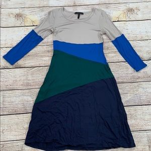 BCBG color block dress size medium